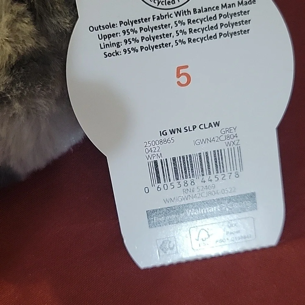 Wonder Nation Toddlers Slippers Size: 5, NWT